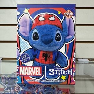 COSBI 100% Authentic Marvel x Stitch plush Keychain 1pcs Blind box